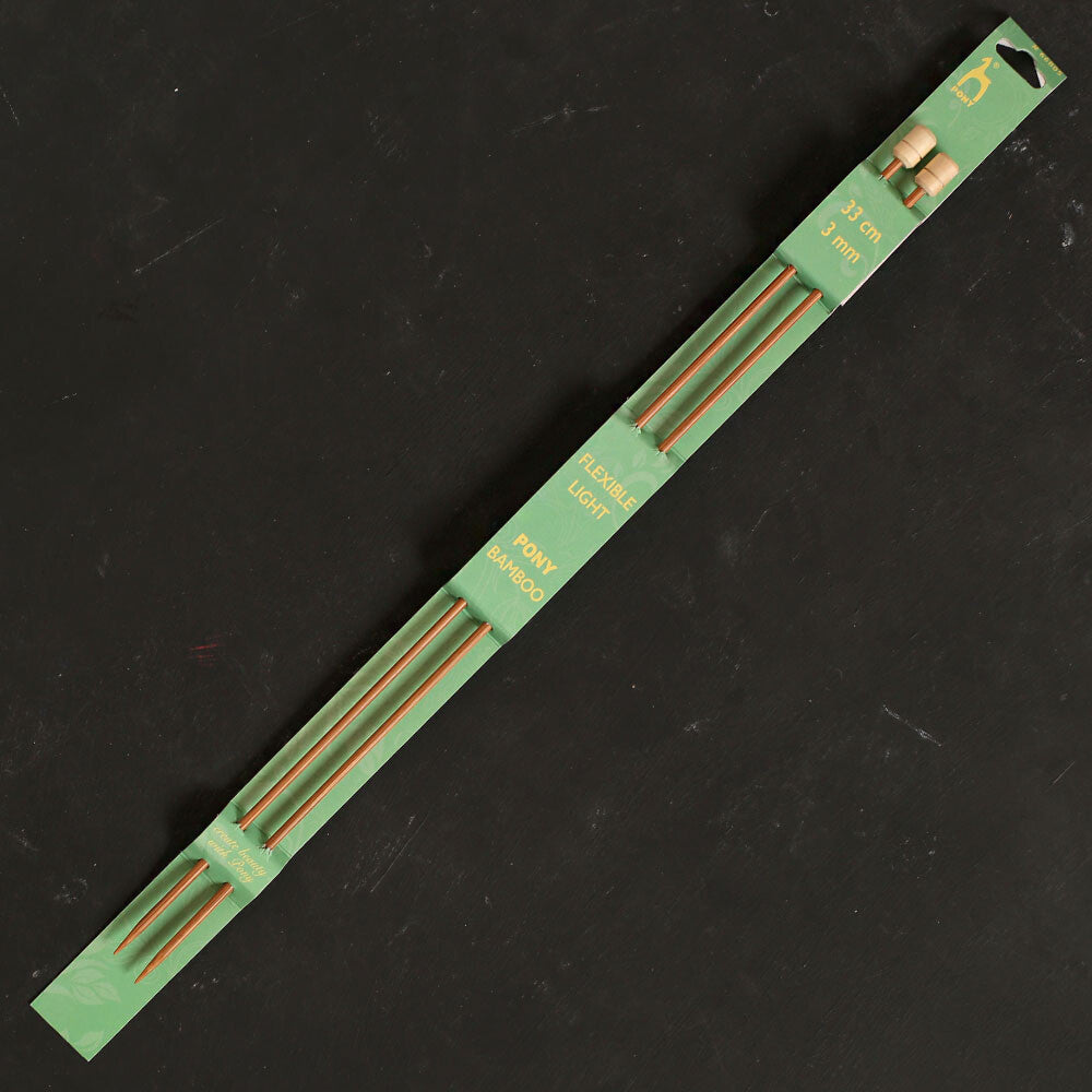 Pony Bamboo 3 mm 33 cm Bambu Örgü Şişi - 66805